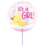 9'' Μπαλόνι Γέννησης Παπάκι It's A Girl