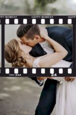 Κάδρο Photo Booth Γάμου Vintage Film