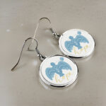 Μεταλλικά Σκουλαρίκια στρογγυλά Hope - Image 2