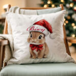 Μαξιλάρι Χριστουγέννων - Κουνελάκι Με Όνομα