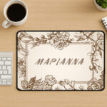 Mouse Pad Gaming - Floral Με Όνομα