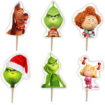 Χριστουγεννιάτικες Οδοντογλυφίδες Grinch (6 τεμ)
