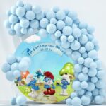 Στρογγυλή Αφίσα με μήνυμα Στρουμφάκια 1,30 m