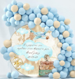 Στρογγυλή Αφίσα με μήνυμα Ταξίδια 1,30m - Image 2