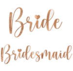 Αυτοκόλλητα Bride & Bridesmaid (6 τεμ)