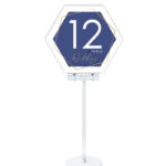 Αρίθμηση Τραπεζιών γάμου - Dusty Blue (4 τεμ)