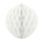 Άσπρη χάρτινη διακοσμητική μπάλα