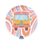 Χάρτινα Πιάτα - 70’s Hippie (6 τεμ) - Image 4