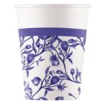 Χάρτινα Ποτήρια Blue Porcelain (8 τεμ)