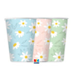 Χάρτινα Ποτήρια - Μαργαρίτες (6 τεμ)