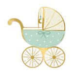 Χαρτοπετσέτες γαλάζιο Καροτσάκι μωρού (20 τεμ)