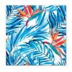 Χαρτοπετσέτες μπλε Τροπικά Λουλούδια (20 τεμ)