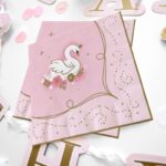 Χαρτοπετσέτες πάρτυ Κύκνος - Πριγκίπισσα (16 τεμ) - Image 2