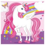 Χαρτοπετσέτες Μονόκερος Rainbow (20 τεμ)