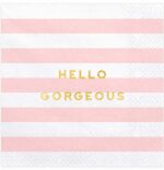 Χαρτοπετσέτες Ροζ ριγέ - Hello Gorgeous (20 τεμ.)