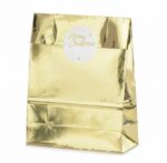 Χρυσές Σακούλες για δωράκια Merry Christmas (3 τεμ)