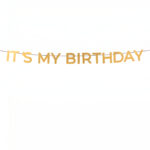 Χρυσή Γιρλάντα It's My Birthday 3m - Image 2