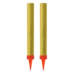 Χρυσοί πυρσοί για τούρτα Holographic (2 τεμ)