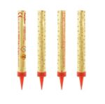 Χρυσοί πυρσοί τούρτας (4 τεμ)