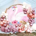 Στρογγυλή αφίσα με όνομα θέμα Κύκνος 1,30m - Image 4