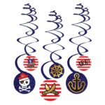 Διακοσμητικά Οροφής Swirls Πειρατές (6 τεμ)