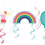 Διακοσμητικά Οροφής Swirls Πέππα το Γουρουνάκι (7 τεμ)