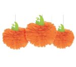 Διακοσμητικό Pom-Pom κολοκύθες 40 cm (3 τεμ)