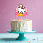 Διακοσμητικό Topper Τούρτας με όνομα - Hello Kitty - Image 2