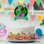 Διακοσμητικό Topper Τούρτας με όνομα - Hulk - Image 2