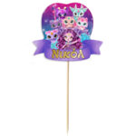 Διακοσμητικό Topper Τούρτας με όνομα - Magic Mixies