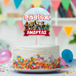 Διακοσμητικό Topper Τούρτας με όνομα - Roblox - Image 2