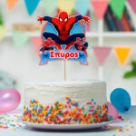 Διακοσμητικό Topper Τούρτας με όνομα - Spiderman - Image 2
