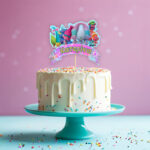 Διακοσμητικό Topper Τούρτας με όνομα - Trolls - Image 2