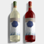 Ετικέτα Κρασιού Γάμου - Dusty Blue