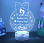 Φωτιστικό led με βάση - Πρώτα Χριστούγεννα - Image 2