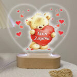 Φωτιστικό με όνομα - Αρκουδάκι της Αγάπης - Image 4