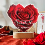 Φωτιστικό led με βάση - Τριαντάφυλλο