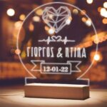 Φωτιστικό led plexiglass - Diamond Heart - Image 2
