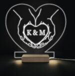 Φωτιστικό led & plexiglass - Hold my Heart - Image 2