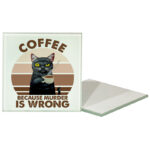 Γυάλινο σουβέρ - Coffee or Murder