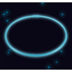 Glow Κολιέ που φωσφορίζει μπλε