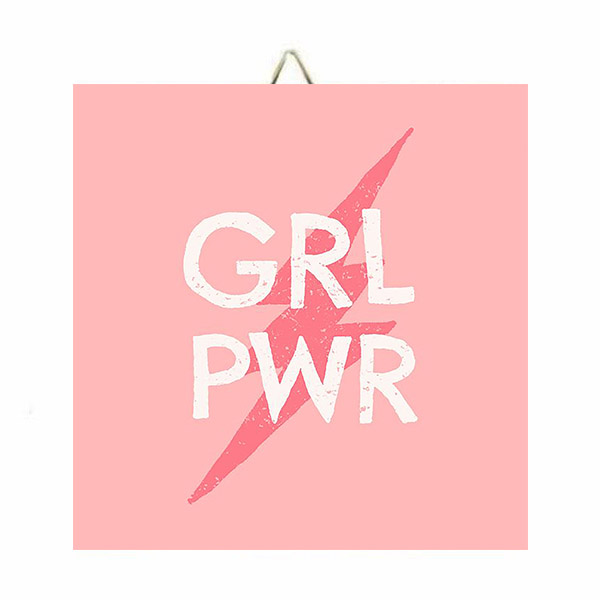Καδράκι "GRL PWR"