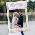 Κάδρο Photo Booth Γάμου Λεβάντα