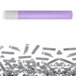 Λιλά Κανονάκι με ασημί κομφετί 40cm