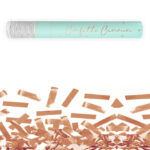 Κανονάκι με rosegold κομφετί 40cm