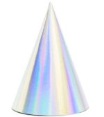 Καπελάκια χάρτινα ιριδίζοντα (6 τεμ)