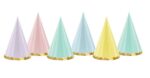 Καπελάκια διάφορα χρώματα παστέλ (6 τεμ)