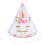 Καπελάκια πάρτυ Μονόκερος Φλοράλ (4 τεμ)