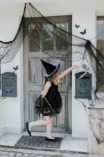 Καπέλο Μάγισσας με μοβ Τούλι - Image 3