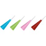 Καραμούζες πάρτυ πολύχρωμες (4 τεμ)